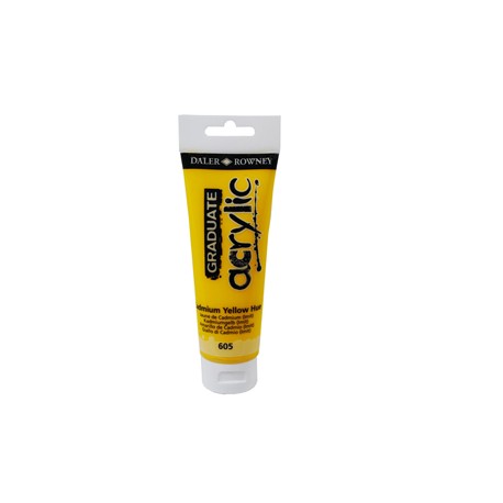 Colore acrilico fine Graduate - 120 ml - giallo cadmio imitazione - Daler Rowney