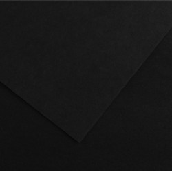 Foglio Colorline - 70x100 cm - 220 gr - nero - Canson