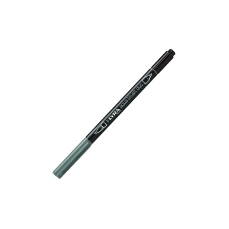 Pennarello Aqua Brush Duo - punte 2/4 mm - grigio medio freddo - Lyra