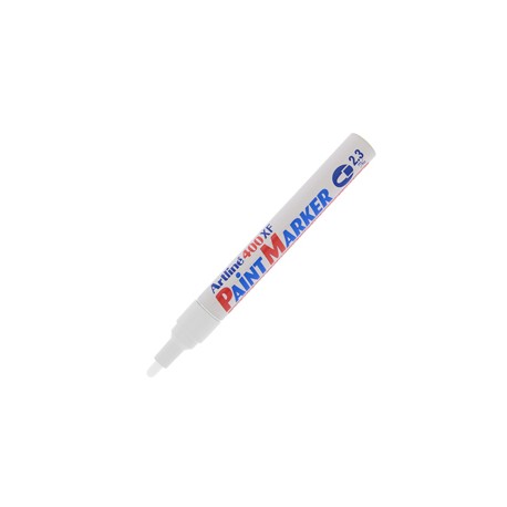 Marcatore perrmanente A 400 - a vernice - punta tonda - 2,3 mm - bianco - Artline