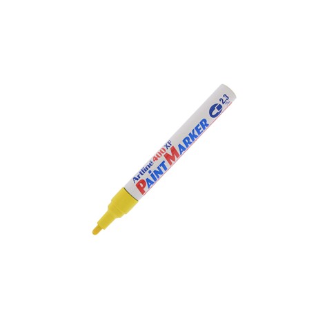 Marcatore permanente A 400 - a vernice - punta tonda - 2,3 mm - giallo - Artline