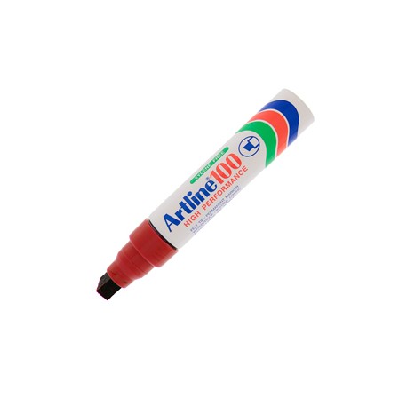 Marcatore permanente A 100 - punta scalpello jumbo - 7,50 - 12,00 mm - rosso - Artline