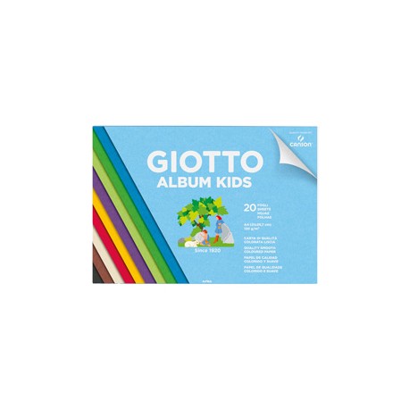 Album Kids Carta colorata 2+ - A4 - 120gr - 20 fogli - Giotto