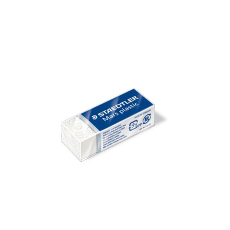 Gomma Mars Plastic - 43x19x13mm - bianca - Staedtler - conf. 30 pezzi