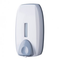 Dispenser sapone Basica - murale - capacità mousse 0,75 L - bianco/grigio - Medial