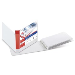 Raccoglitore personalizzabile Stelvio TI - 4 anelli a D 40 mm - dorso 5,5 cm - 42 x 30 cm - A3 - bianco - Sei Rota