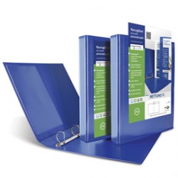 Raccoglitore personalizzabile Nettuno Ti - 4 anelli a D 30 mm - dorso 3,5 cm - 22x30 cm - blu - Sei Rota