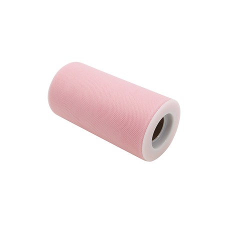 Tulle in rotolo - rosa - 12,5cmx25mt - Big Party