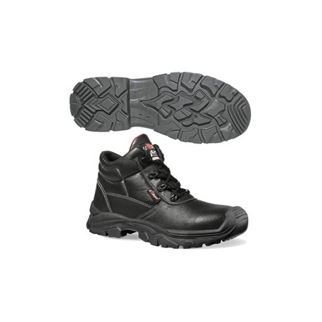 Calzatura di sicurezza Texas UK S3 SRC Rock&roll - pelle grana mina idrorepellente - numero 35 - nero - U-Power