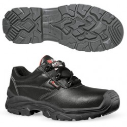 Calzatura di sicurezza Arizona UK S3 SRC Rock&roll - pelle grana mina idrorepellente - numero 43 - nero - U-Power