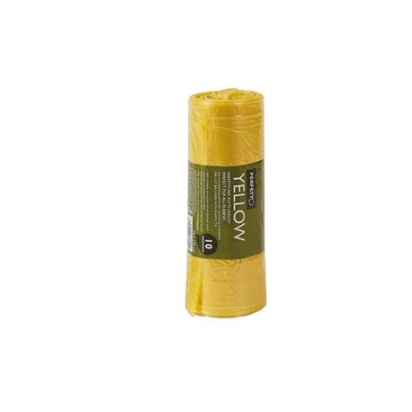 Sacchi rifiuti Classic - 70 x 110 cm - 120 L - 20 micron - giallo - Perfetto - conf. 10 pezzi
