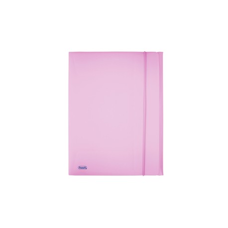 Cartella 3 lembi con elastico Pastel - 24 x 33cm - dorso 1 cm - PP - glicine - Favorit