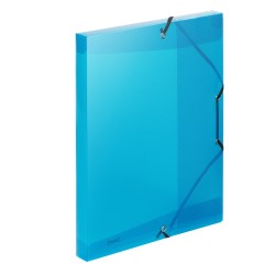 Cartella 3L con elastico Lumina - 24x32cm - blu - D 2,5 - Favorit