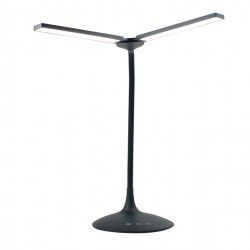 Lampada da tavolo Twin - a led - 34 x 36 x 18 cm - nero - Alba