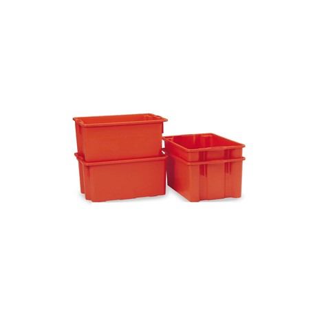 Contenitore a cassa aragosta - HDPE - 63x44x34 cm - 65 L - arancio - Mobil Plastic