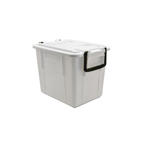 Contenitore Foodbox con coperchio - 38x28x30 cm - 20 L - PPL riciclabile - bianco - Mobil Plastic