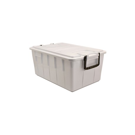 Contenitore Foodbox con coperchio - 58x38x26 cm - 40 L - PPL riciclabile - bianco - Mobil Plastic