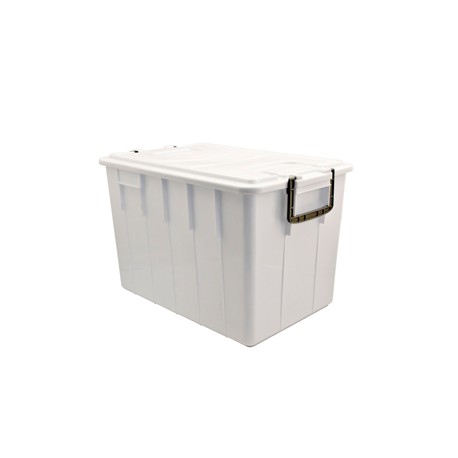 Contenitore Foodbox con coperchio - 58x38x38 cm - 60 L - PPL riciclabile - bianco - Mobil Plastic