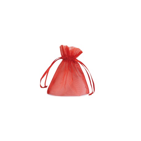 Sacchetti bomboniera Milly - 8,5 x 10 cm - organza - rosso - PNP - conf. 20 pezzi