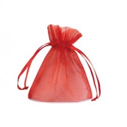 Sacchetti organza Milly - 12,5 x 17 cm - rosso - PNP - conf. 20 pezzi