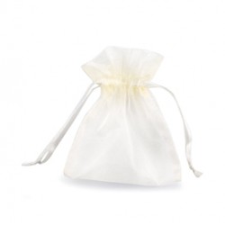 Sacchetti organza Milly  - 12,5 x 17 cm - avorio - PNP - conf. 20 pezzi