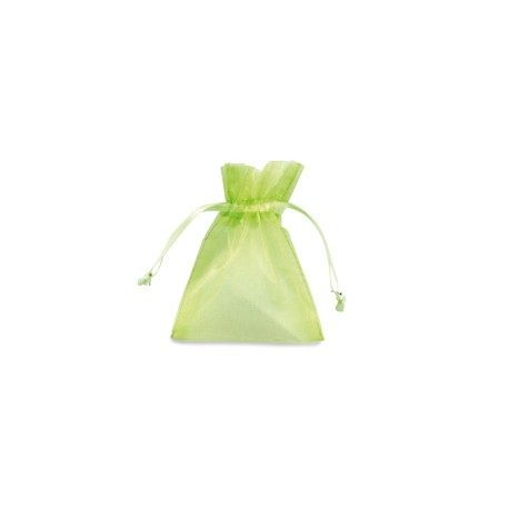 Sacchetti organza Milly - 12,5 x 17 cm - verde mela - PNP - conf. 20 pezzi