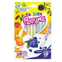 Scatola 12 pennarelli Perfume punta 4mm colori assortiti Carioca