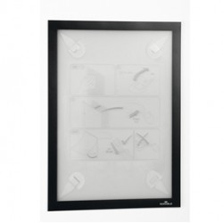Cornice adesiva DURAFRAME WALLPAPER A4-21x29,7cm nero DURABLE