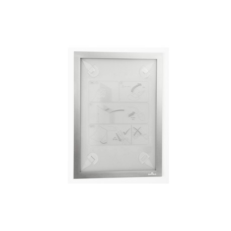 Cornice adesiva DURAFRAME WALLPAPER A4-21x29,7cm argento DURABLE