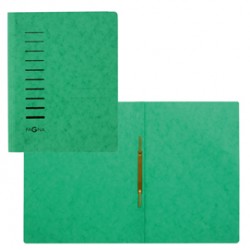 Cartellina semplice con pressino- 265 gr - A4 - cartone pressato - verde - Pagna