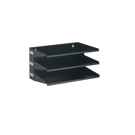 Portadocumenti Sorter Rack - 36 x 20,5 x 25 cm - 3 scomparti - nero - Durable