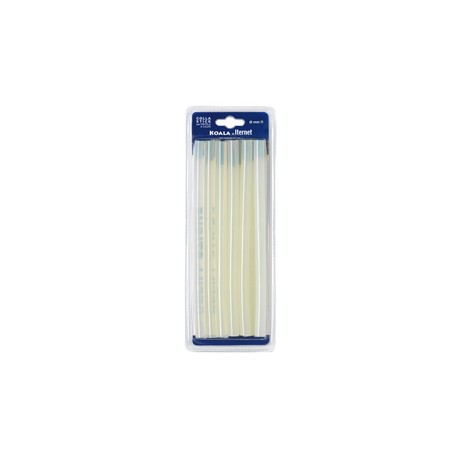 Colla termofusibile - in stick - lunghezza 20 cm - diametro 1,1 cm - Iternet - blister da 12 refill (227 gr)
