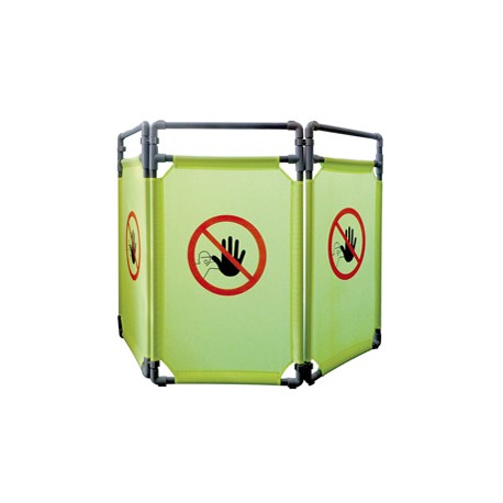 Barriera per interni - NO ENTRY - 3 pannelli - 170 x 100 cm - PL - giallo