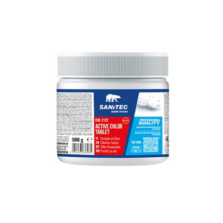 Cloro attivo concentrato - Tablet 500 gr - Sanitec