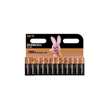 Blister 12 pile Stilo AA - Plus 100 - Duracell