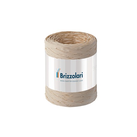 Nastro Rafia sintetica - naturale 40 - 5mmx200mt - Brizzolari