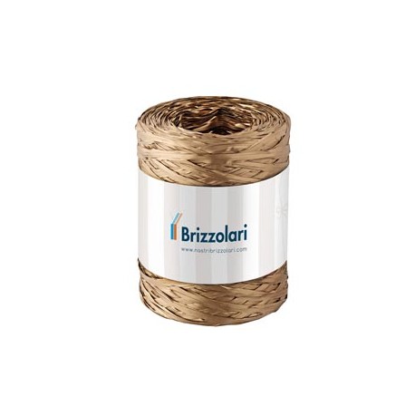 Nastro Rafia sintetica - oro 33 - 5mmx200mt - Brizzolari