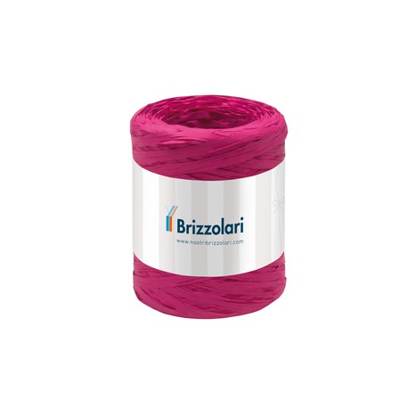 Nastro Rafia sintetica - fucsia 13 - 5mmx200mt - Brizzolari