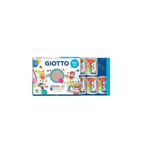 Set 8 astucci da 15 acquerellini - party gifts - diametro 15mm - Giotto