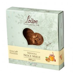 Torta sbrisola noce miele - 200 gr - Loison