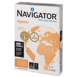 Carta Navigator Organizer - 4 fori - A4 - 80gr - 500 fogli - Navigator