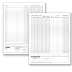 Registro Corrispettivi - 16 pagine numerate - 31 x 24,5 cm - DU1386N0000 - Data Ufficio