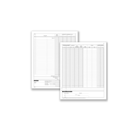 Registro Corrispettivi - 16 pagine numerate - 31 x 24,5 cm - DU1386N0000 - Data Ufficio