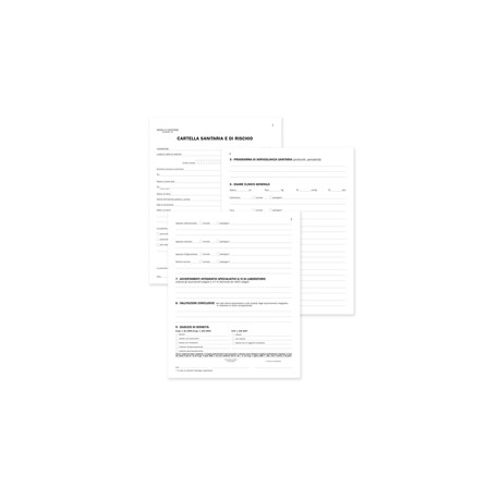 Registro cartella sanitaria di rischio - 34 pagine - 31 x 24,5 cm - DU131910000 - Data Ufficio