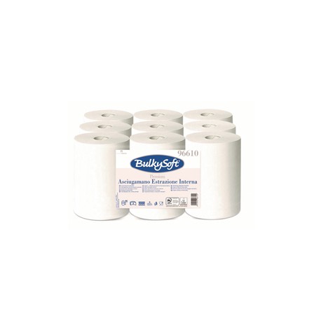Asciugamani in rotolo Premium - Mini - 215 mm x 60 mt - diametro 13 cm - 2 veli - 19 gr - 200 strappi - goffratura micro