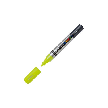 Marcatore a base d'acqua Graduate Mark All  - punta tonda 2mm - giallo fluo - Lyra