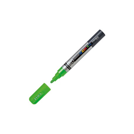 Marcatore a base d'acqua Graduate Mark All  - punta tonda 2mm - verde fluo - Lyra