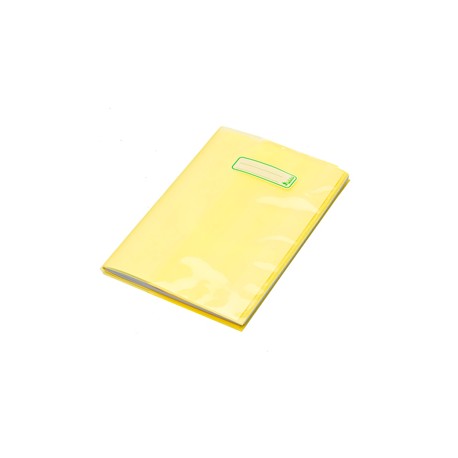 Coprimaxi - polietilene trasparente - con alette e con portanome - A4 - giallo - Balmar 2000