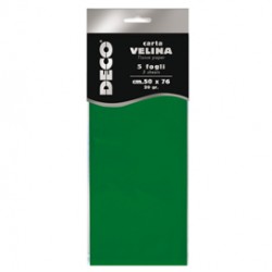 Carta velina - 20gr - 50x76cm - verde chiaro - 5 fogli - CWR