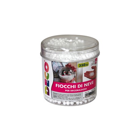 Palline di neve in polistirolo - Deco - barattolo 350 ml